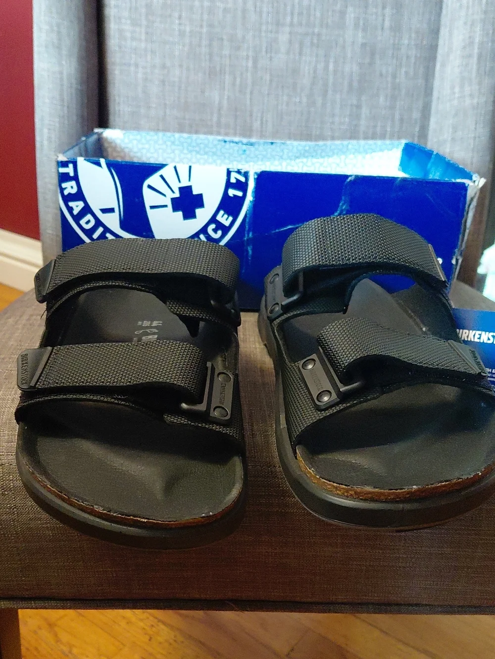 Birkenstock Men's Black Two-Strap Atacama Futura Sandal SIZE 11